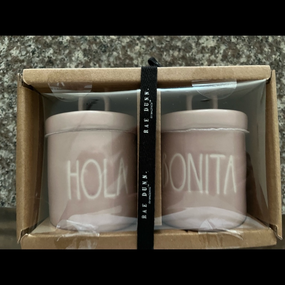 New Rae Dunn Hola Bonita Canisters